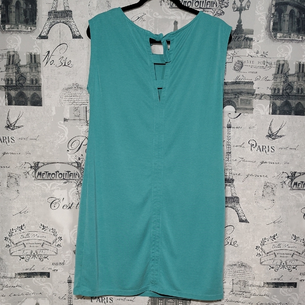Sigrid Olsen Teal Mini Dress - Picture 4 of 5